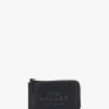 The Leather Top Zip Black Multi Wallet