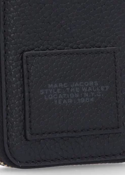 The Leather Top Zip Black Multi Wallet