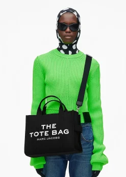 The Medium Black Canvas Tote Bag