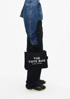 The Medium Black Canvas Tote Bag