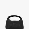 The Mini Tonal Black Leather Sack Bag