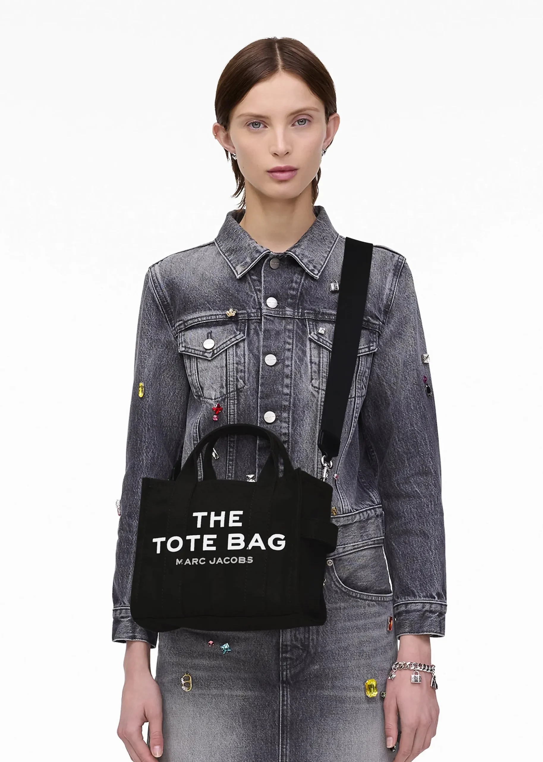The Small Black Canvas Tote Bag