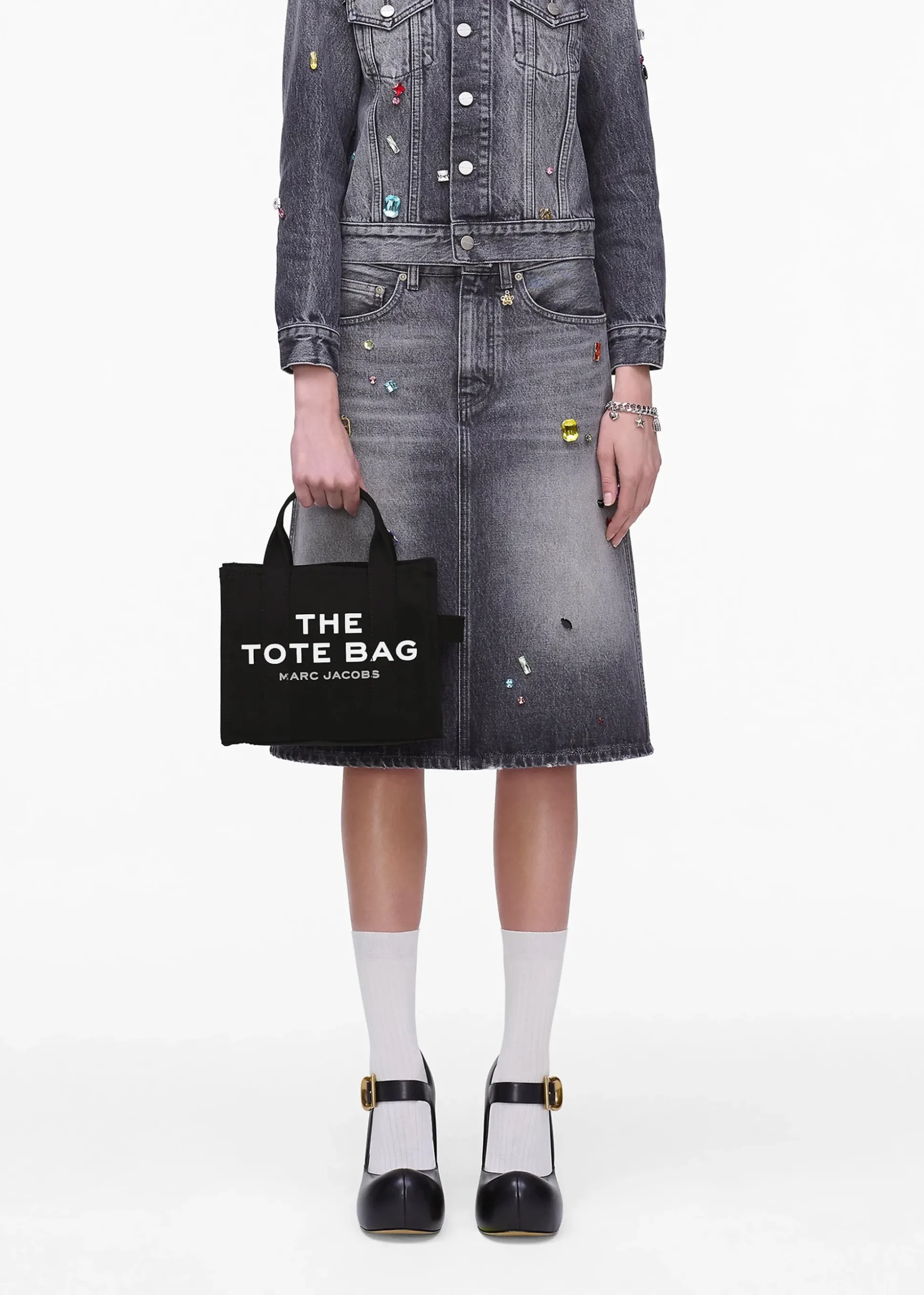 The Small Black Canvas Tote Bag