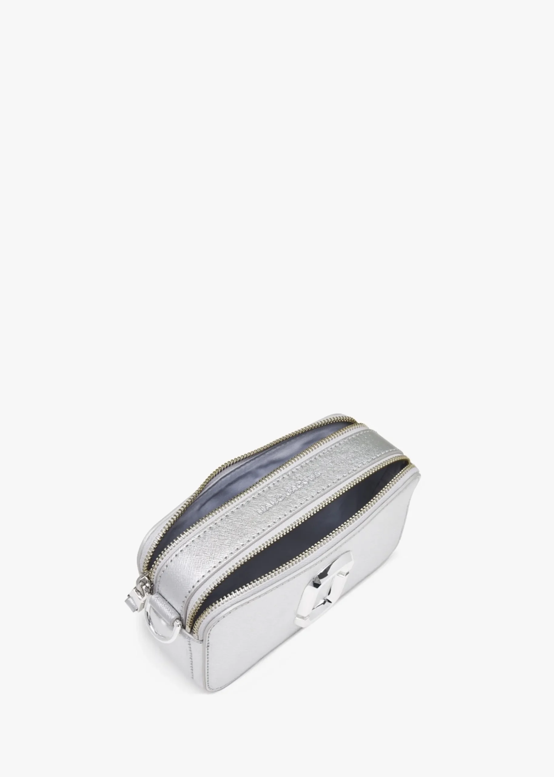 The Snapshot DTM Silver Leather Camera Bag