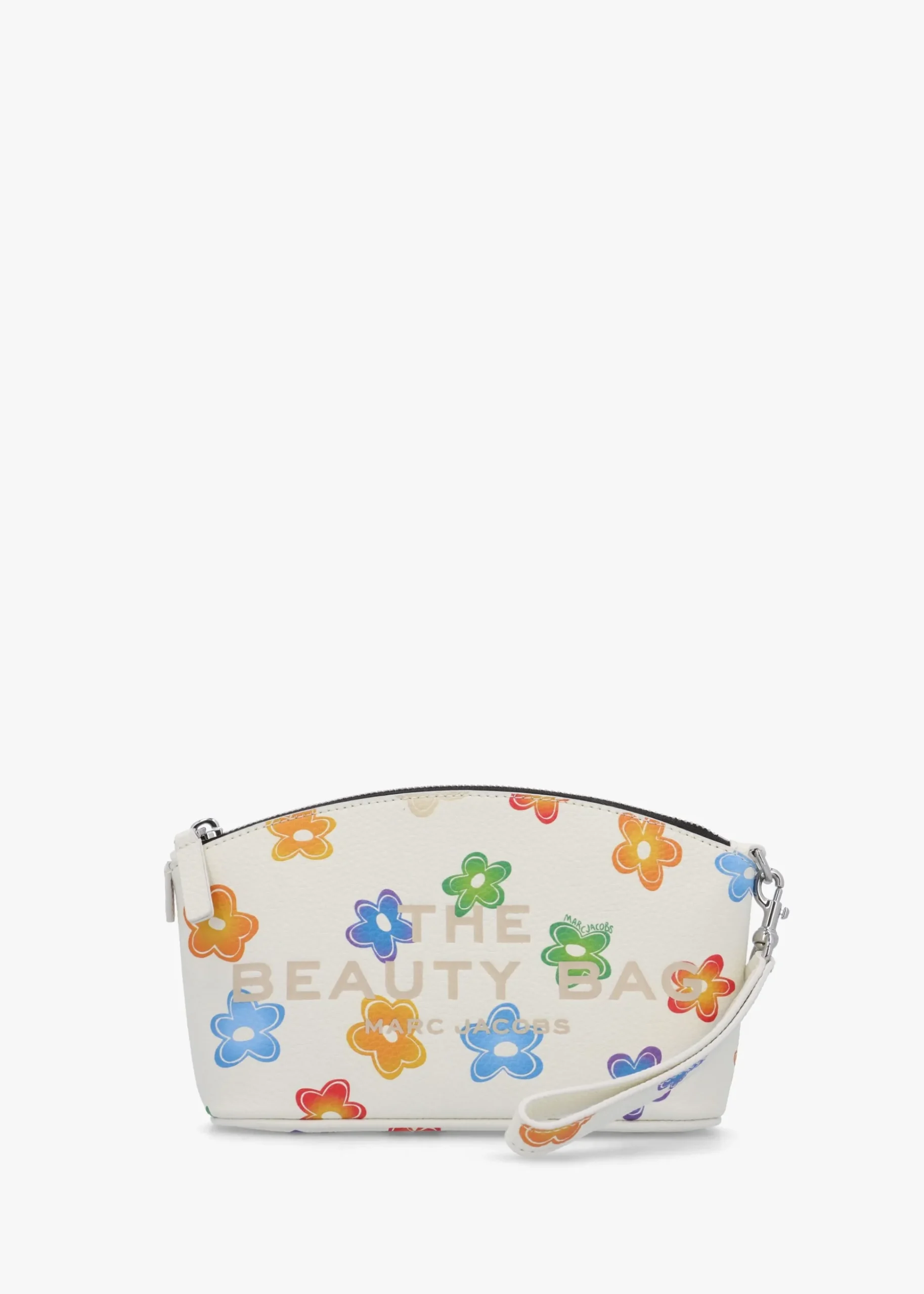 The Wild Daisy White Multi Leather Beauty Bag