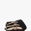 The Zebra Calf Hair Snapshot Black & White Leather Camera Bag