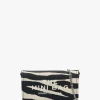 The Zebra Leather Chain Mini Black & White Cross-Body Bag