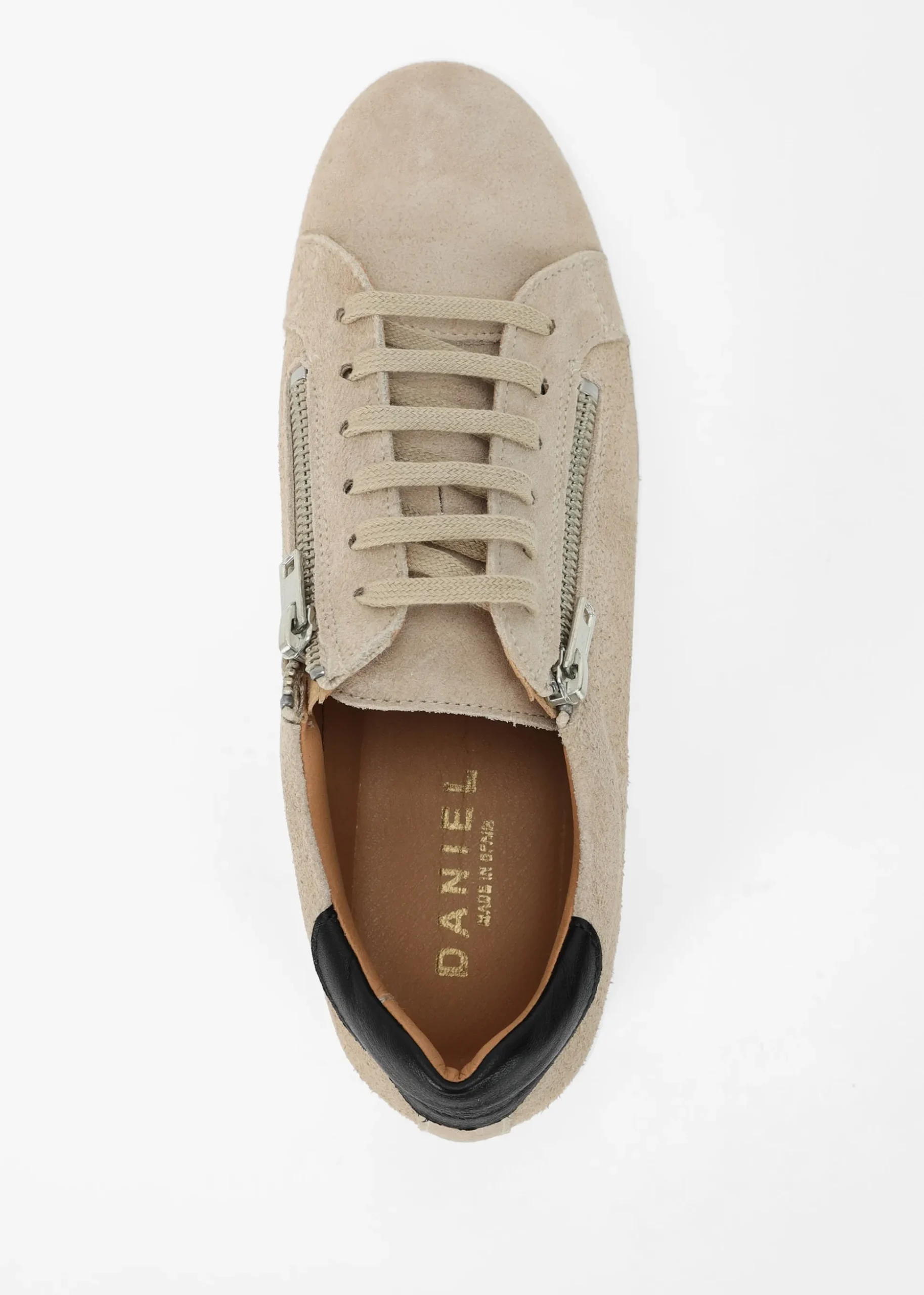Tippy Taupe Suede Flatform Trainers