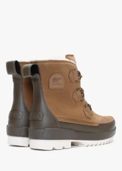 Torino II Parc Shearling Velvet Tan Olive Green Waterproof Boots