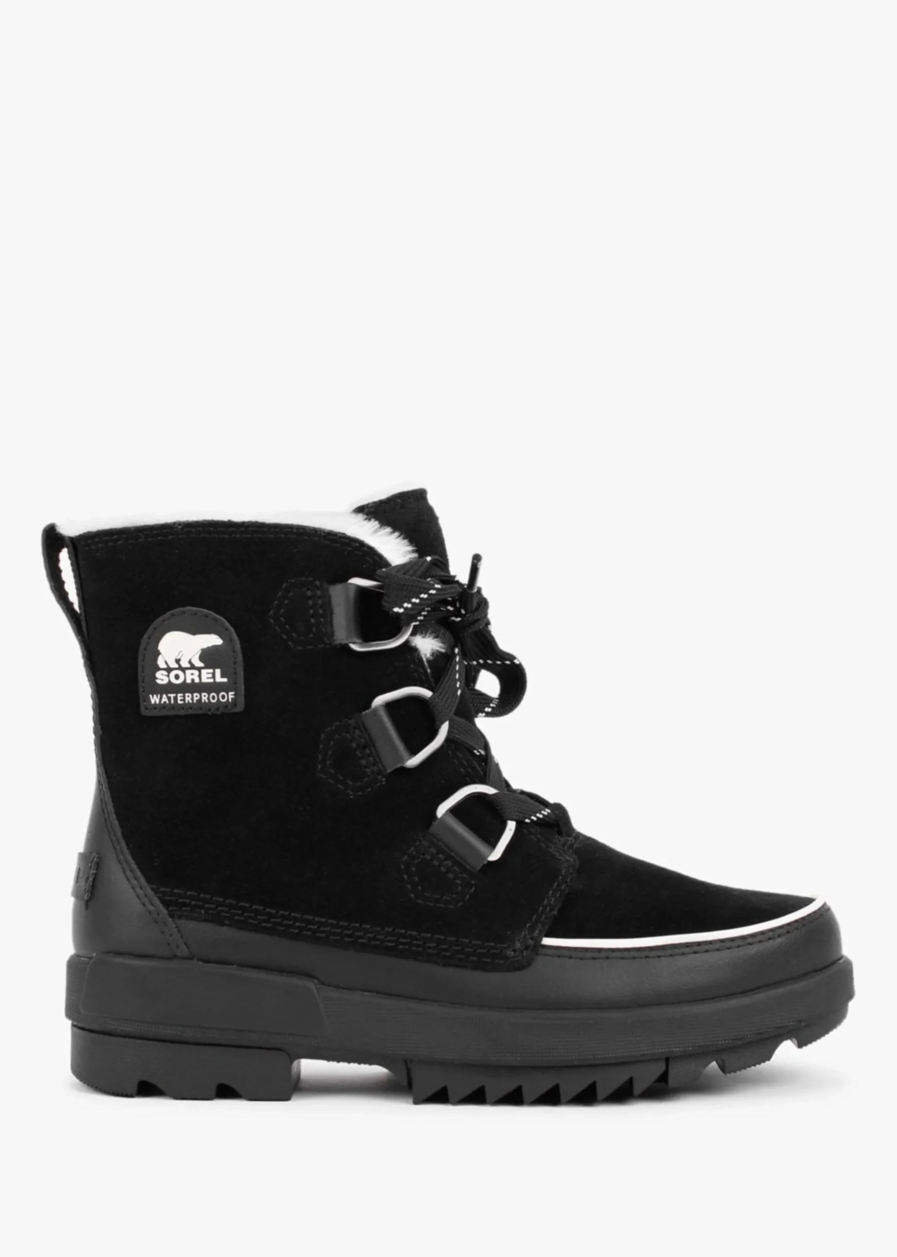 Torino II Parc Shearling Black Leather Waterproof Boots