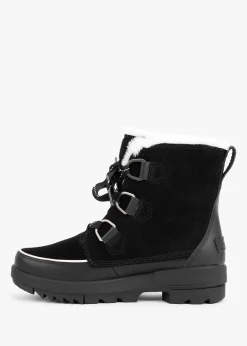 Torino II Parc Shearling Black Leather Waterproof Boots
