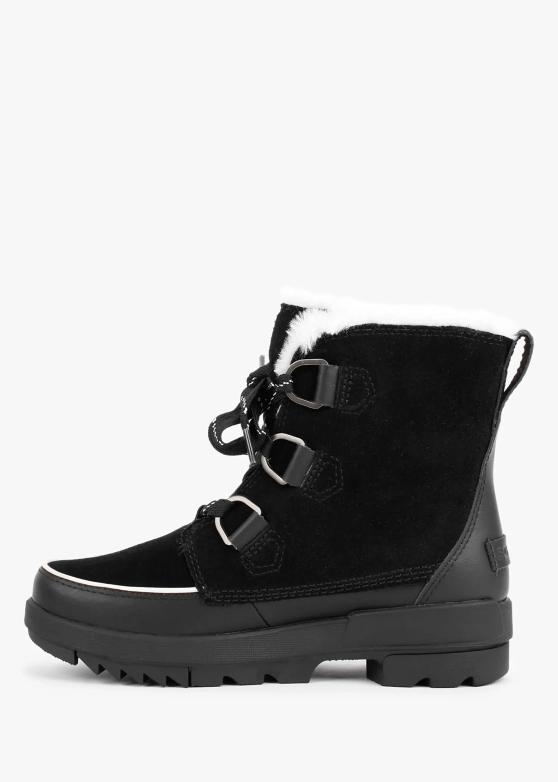 Torino II Parc Shearling Black Leather Waterproof Boots