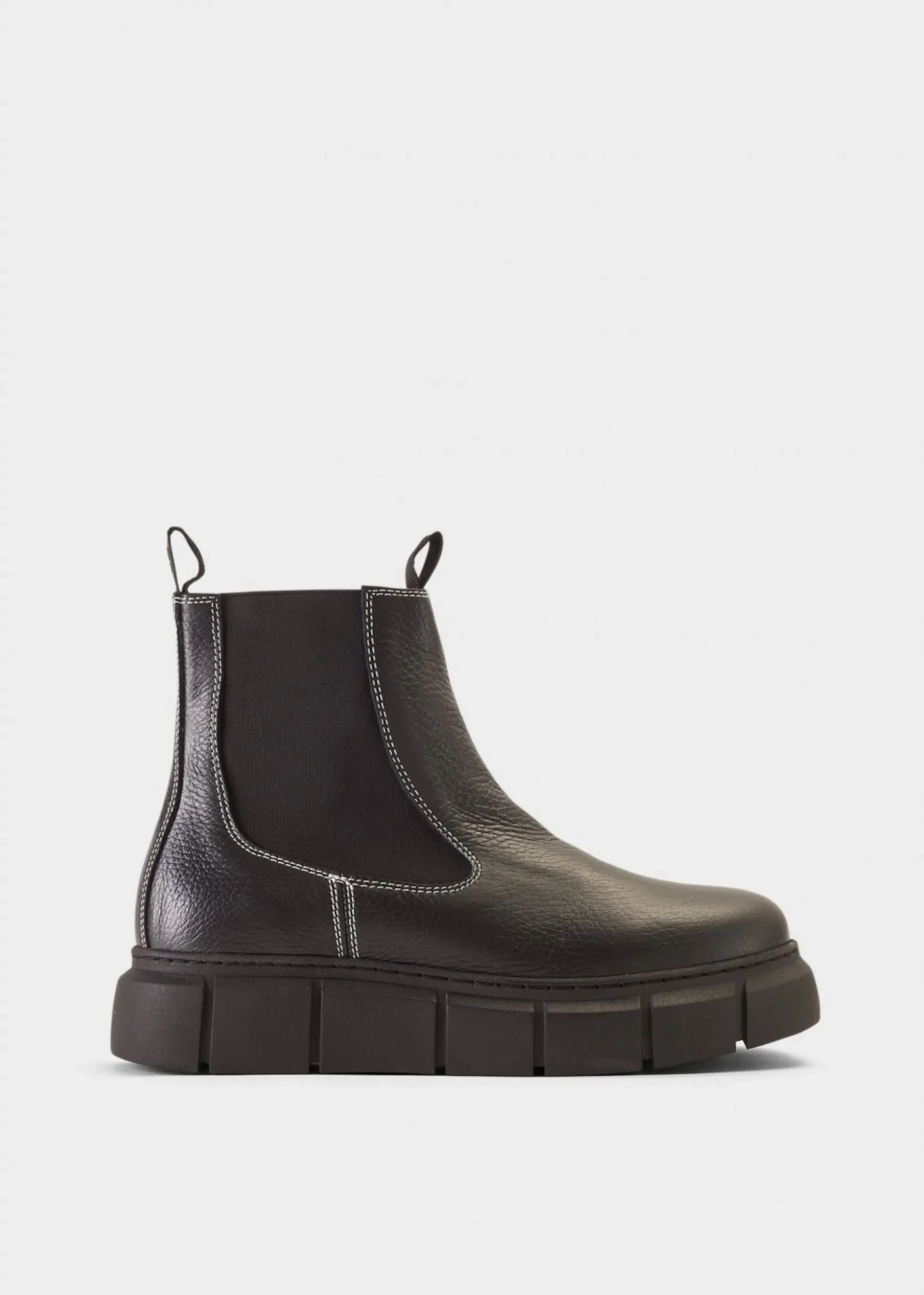 Tove Bicolour Black Leather Chelsea Boot