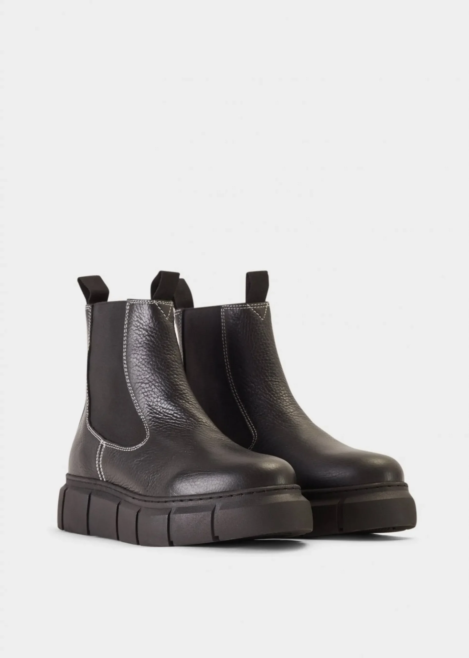 Tove Bicolour Black Leather Chelsea Boot