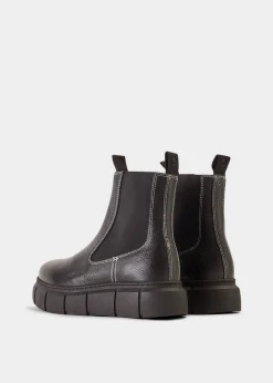 Tove Bicolour Black Leather Chelsea Boot