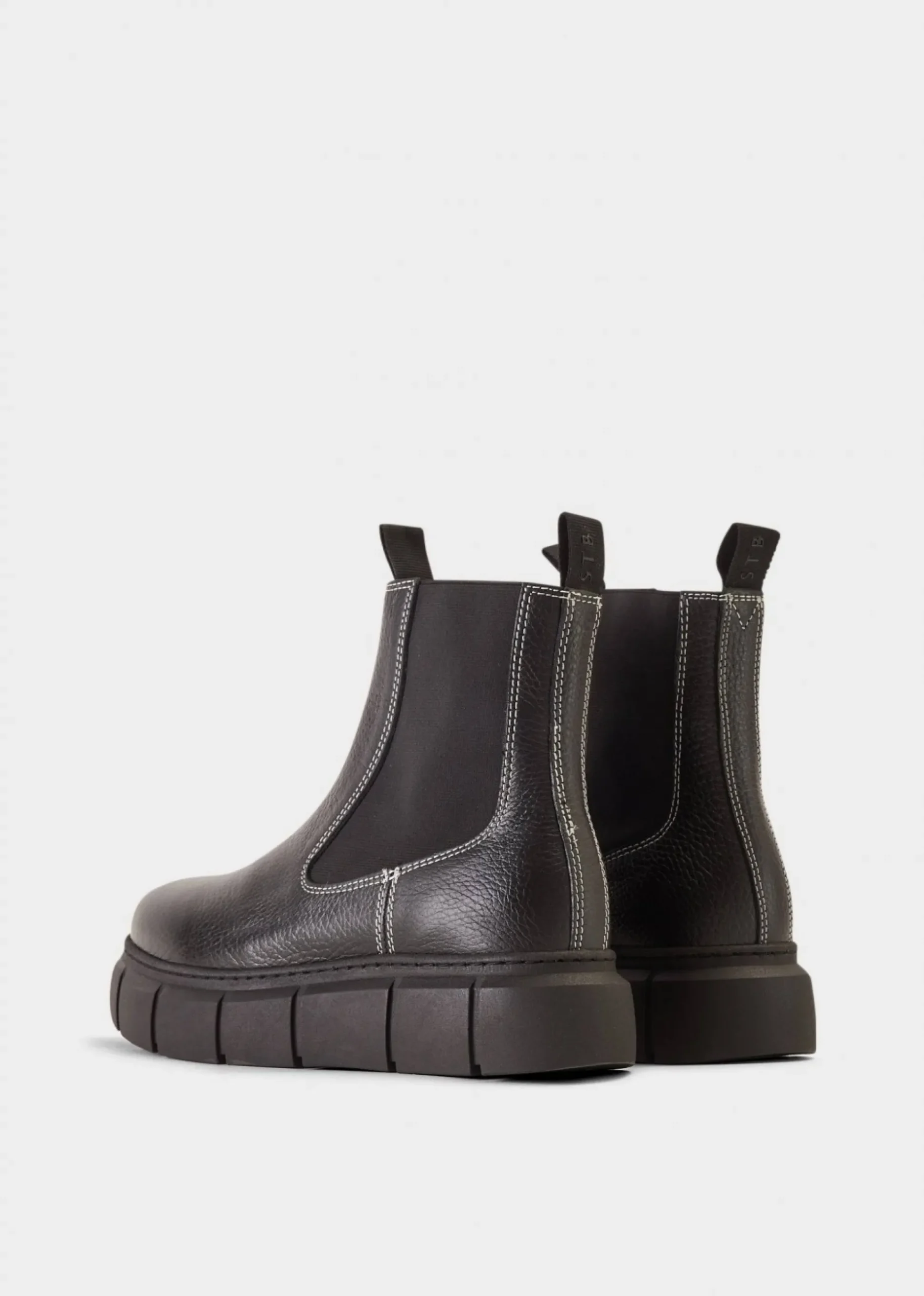 Tove Bicolour Black Leather Chelsea Boot