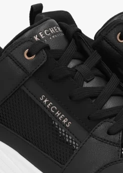 Uno Everything Nice Black Wedge Trainers