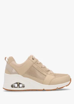 Uno Everything Nice Natural Wedge Trainers