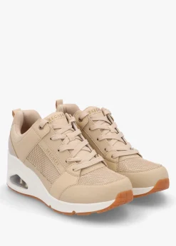 Uno Everything Nice Natural Wedge Trainers