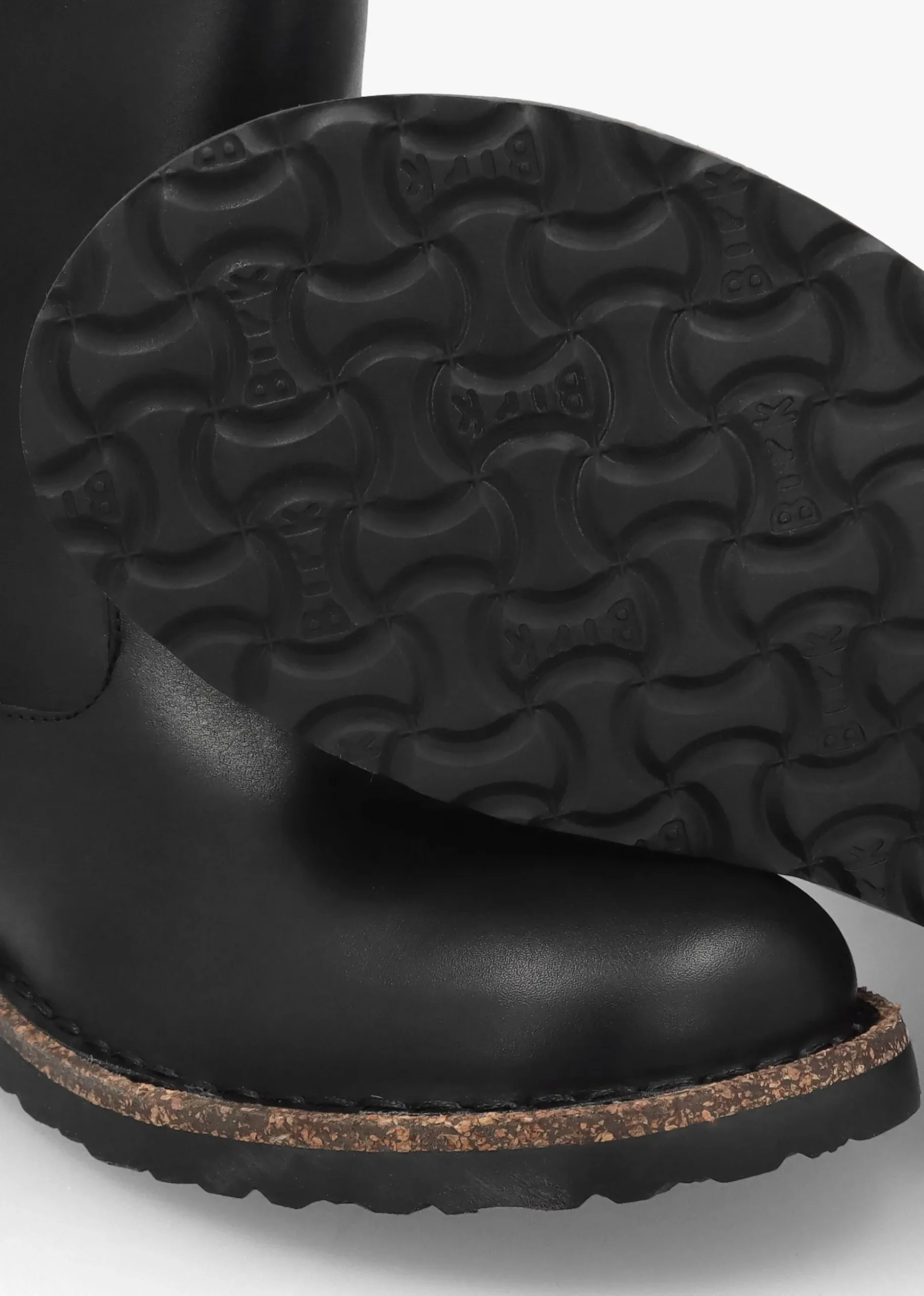 Uppsala Shearling Black Leather Ankle Boots