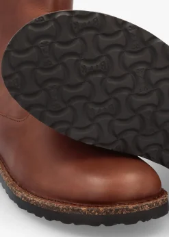 Uppsala Shearling Cognac Leather Ankle Boots