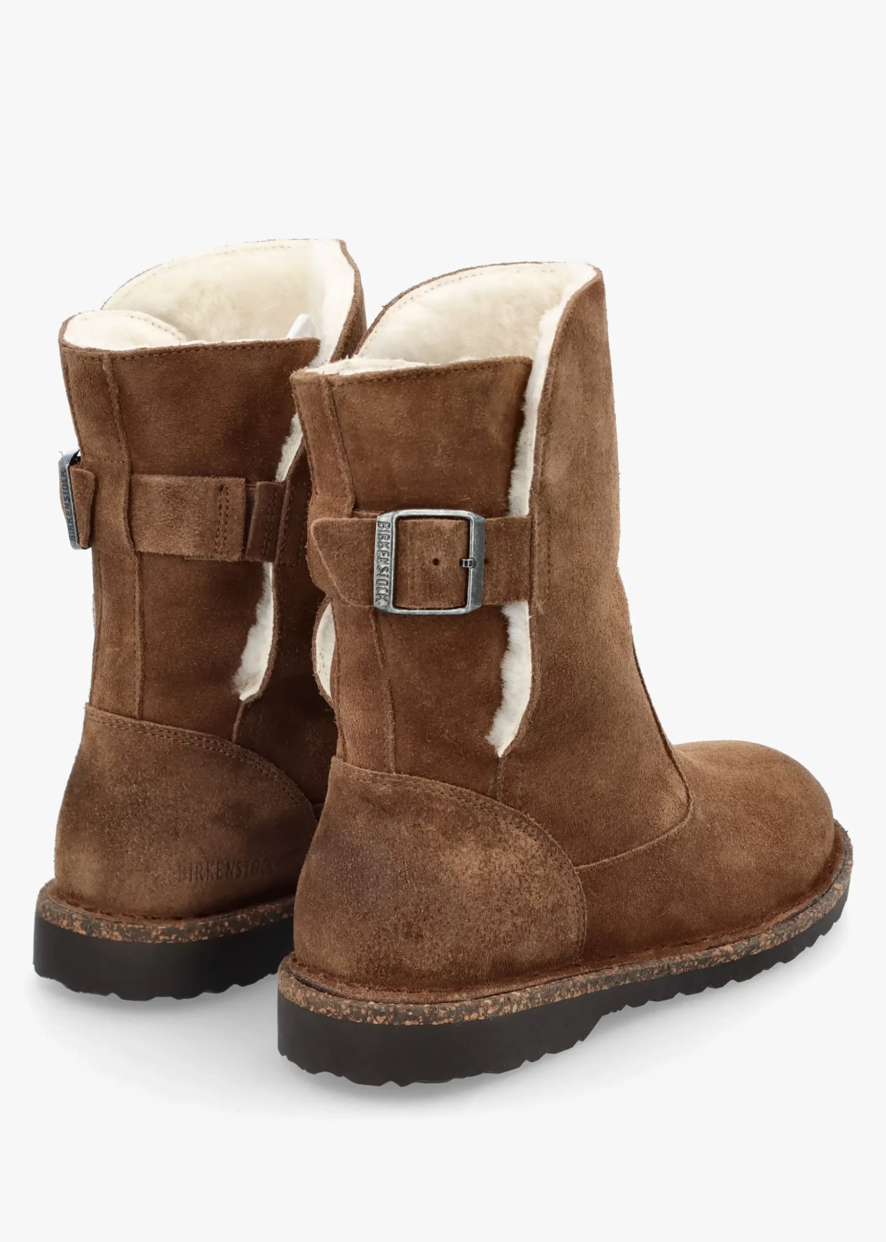 Uppsala Shearling Dark Tea Suede Ankle Boots