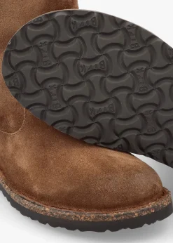 Uppsala Shearling Dark Tea Suede Ankle Boots