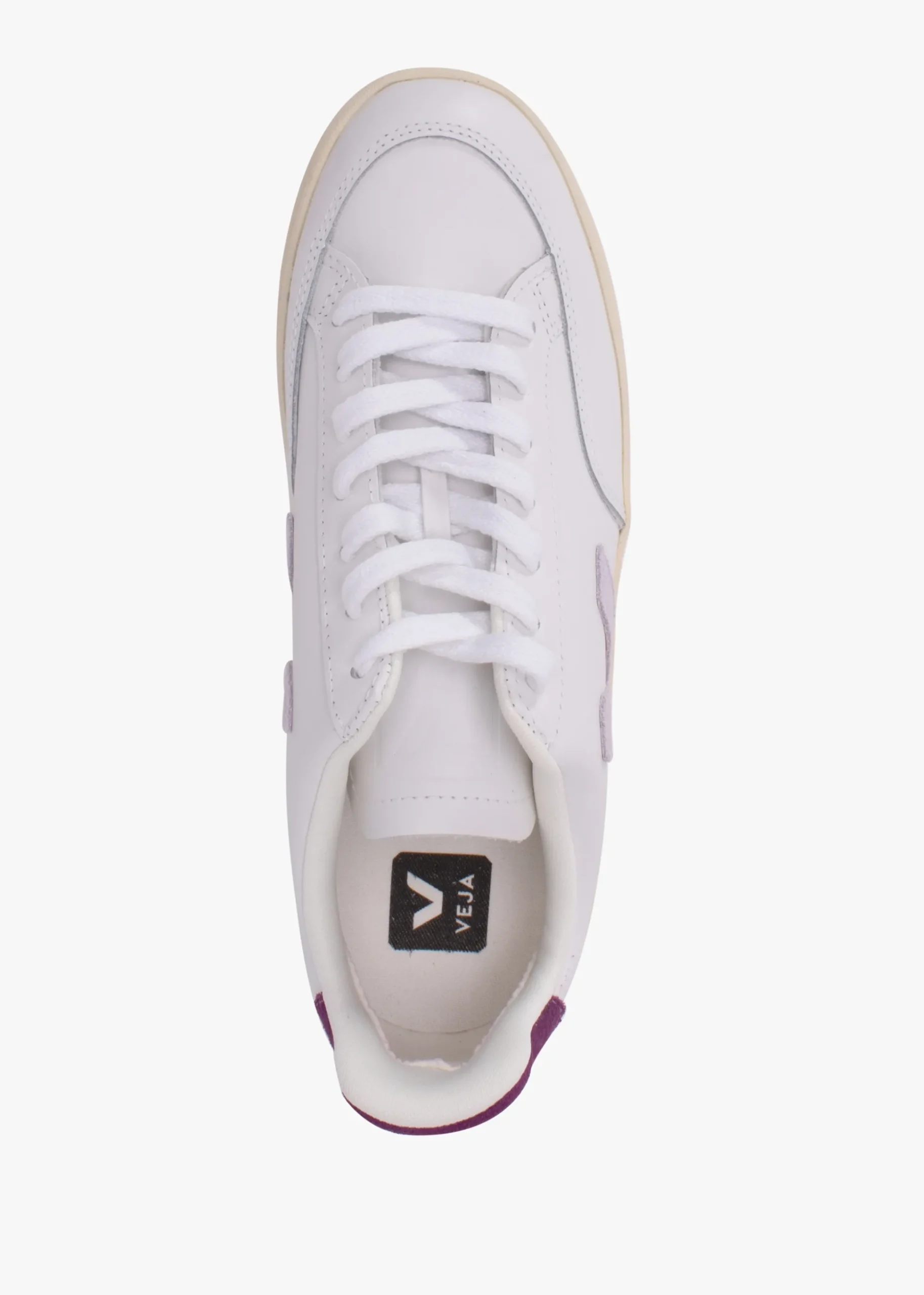 V-12 Leather Extra White Parma Magenta Trainers