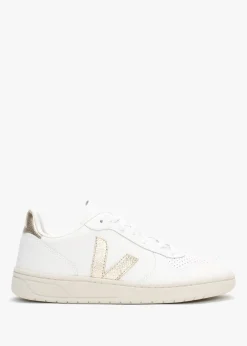V-10 Leather Extra White Platine Trainers