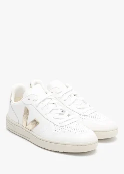 V-10 Leather Extra White Platine Trainers
