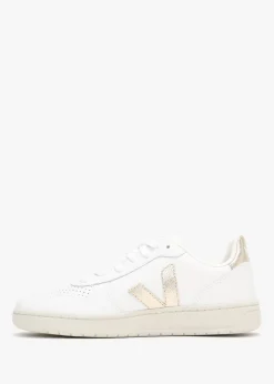 V-10 Leather Extra White Platine Trainers