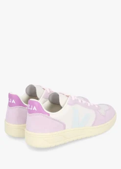 V-10 Leather Gravel Menthol Parme Trainers