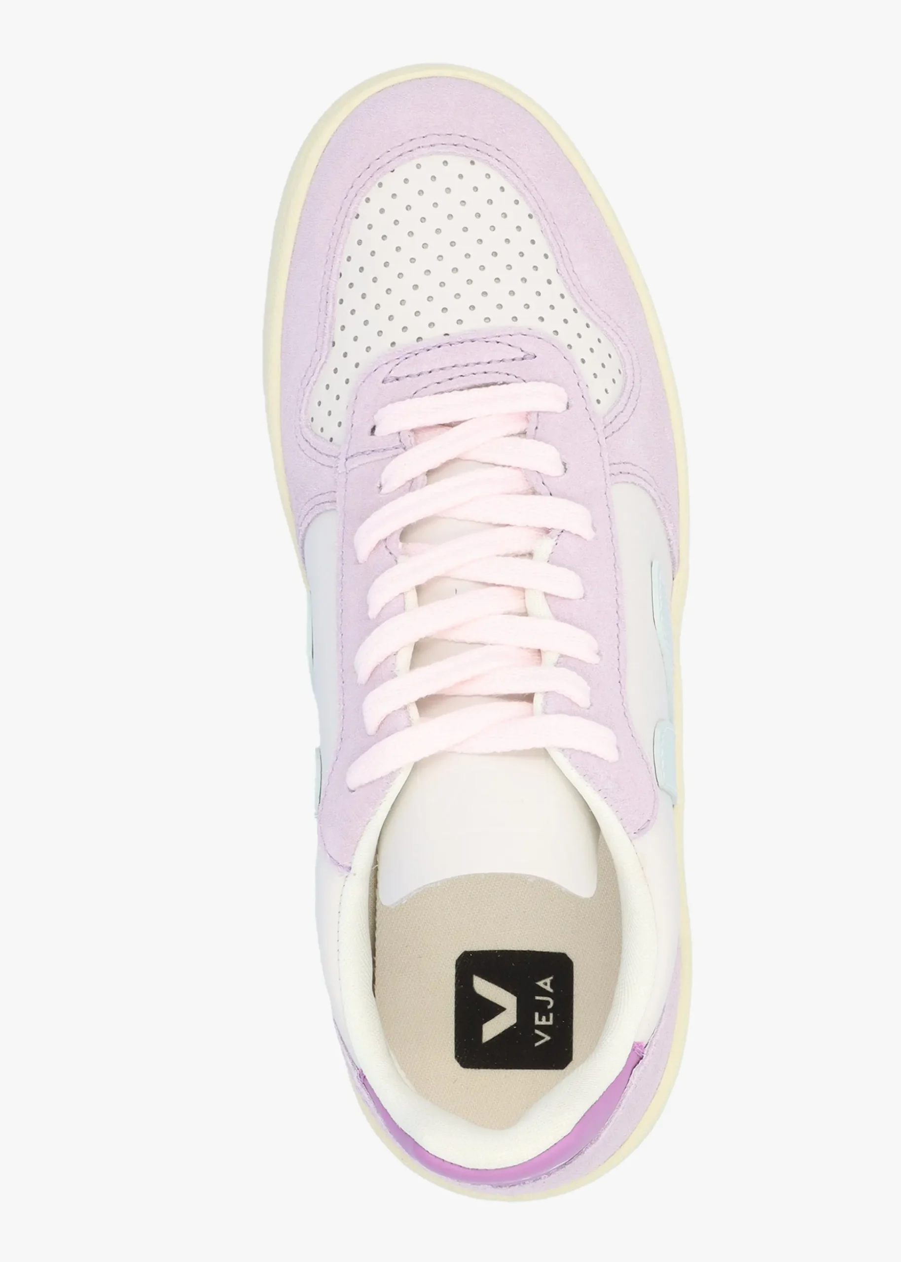 V-10 Leather Gravel Menthol Parme Trainers