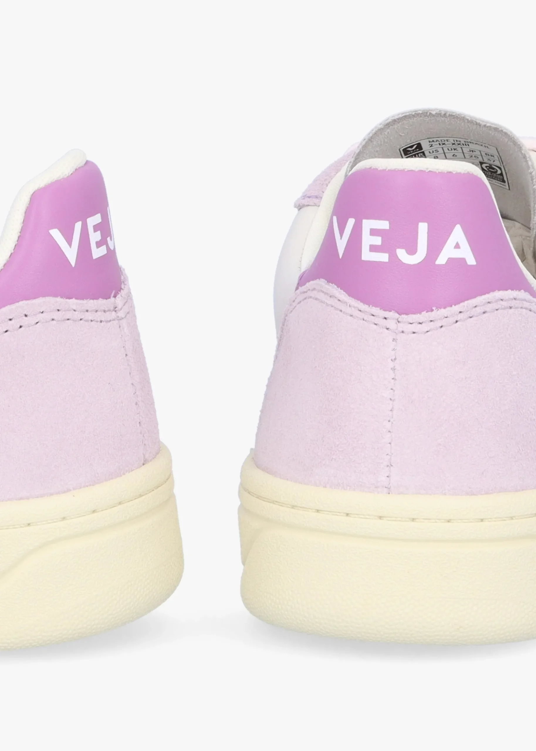 V-10 Leather Gravel Menthol Parme Trainers