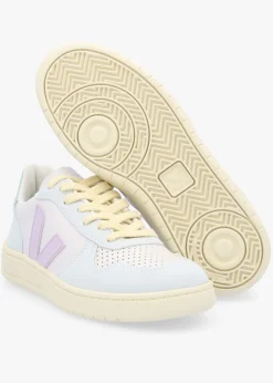 V-10 Leather Gravel Parme Menthol Trainers