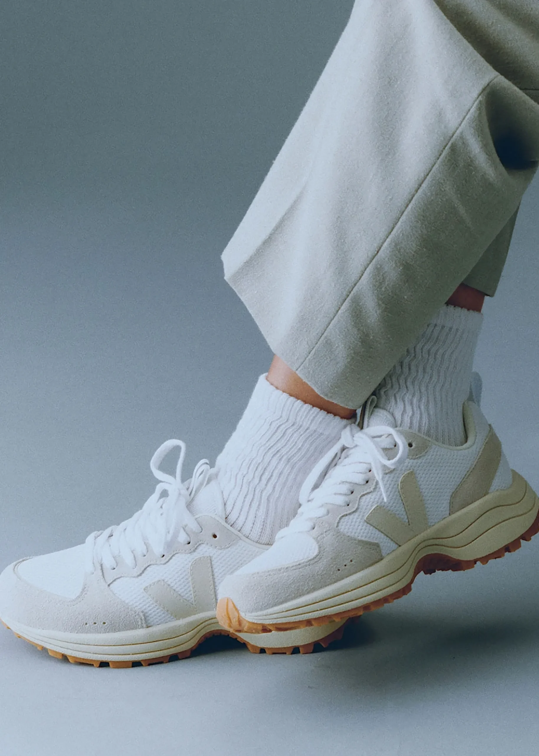 Venturi Alveomesh White Pierre Natural Trainers