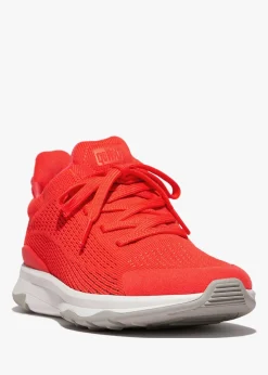 Vitamin FFX Knit Neon Orange Red Trainers