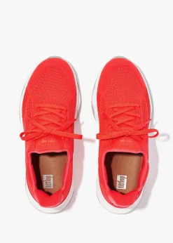 Vitamin FFX Knit Neon Orange Red Trainers