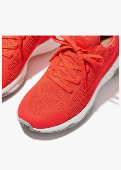 Vitamin FFX Knit Neon Orange Red Trainers