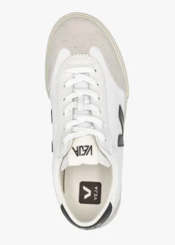 Volley White Black Canvas Trainers