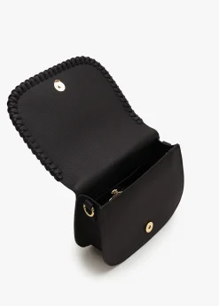 Whipstitch Nero Cross-Body Bag