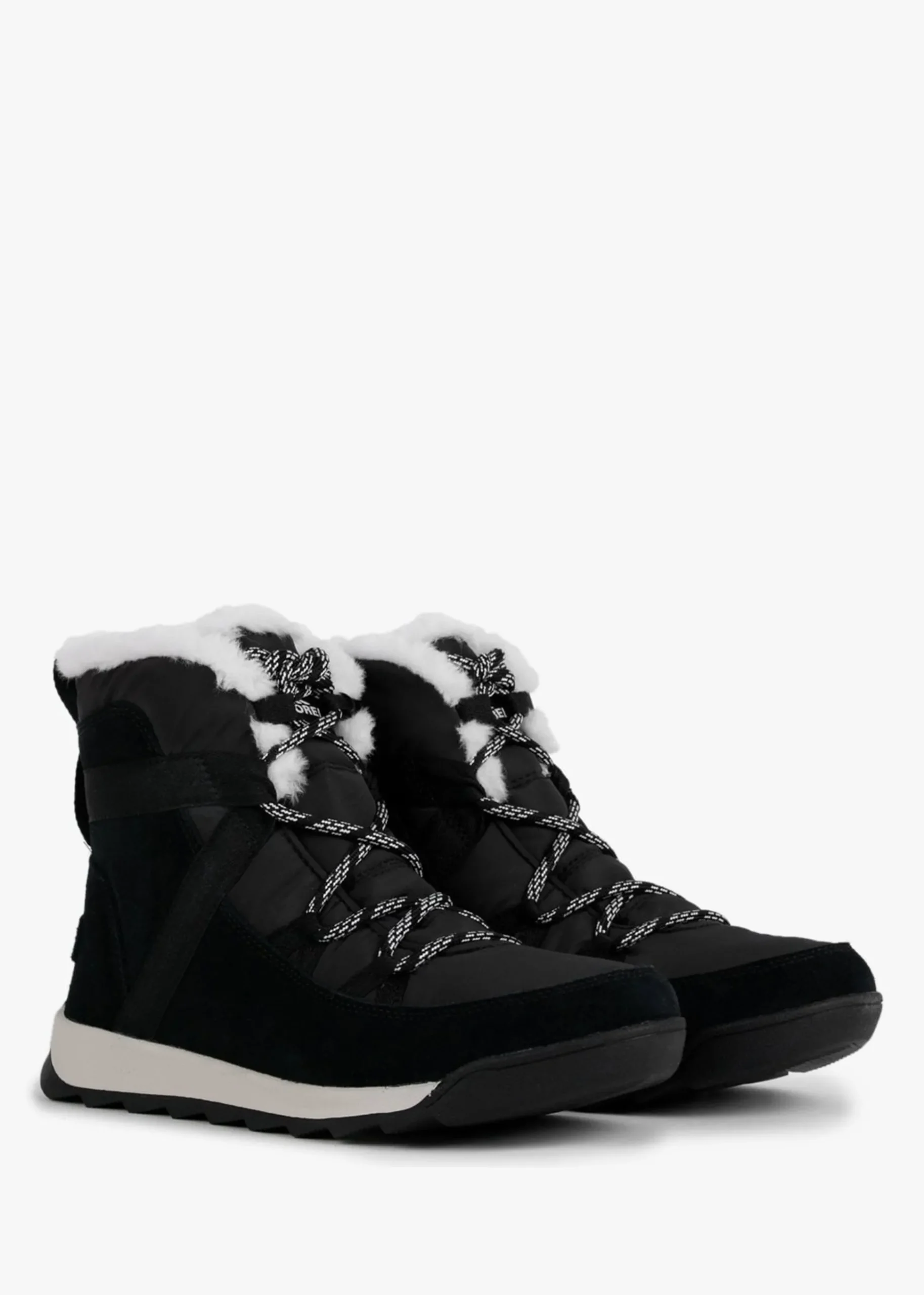 Whitney II Fluffy Black Suede Shearling Boots