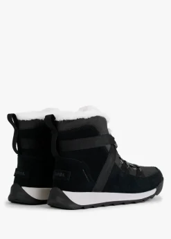 Whitney II Fluffy Black Suede Shearling Boots