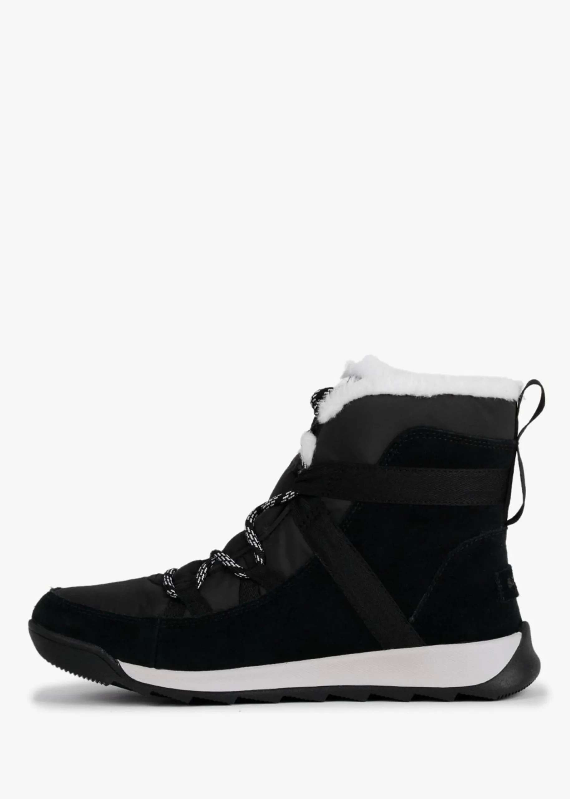 Whitney II Fluffy Black Suede Shearling Boots