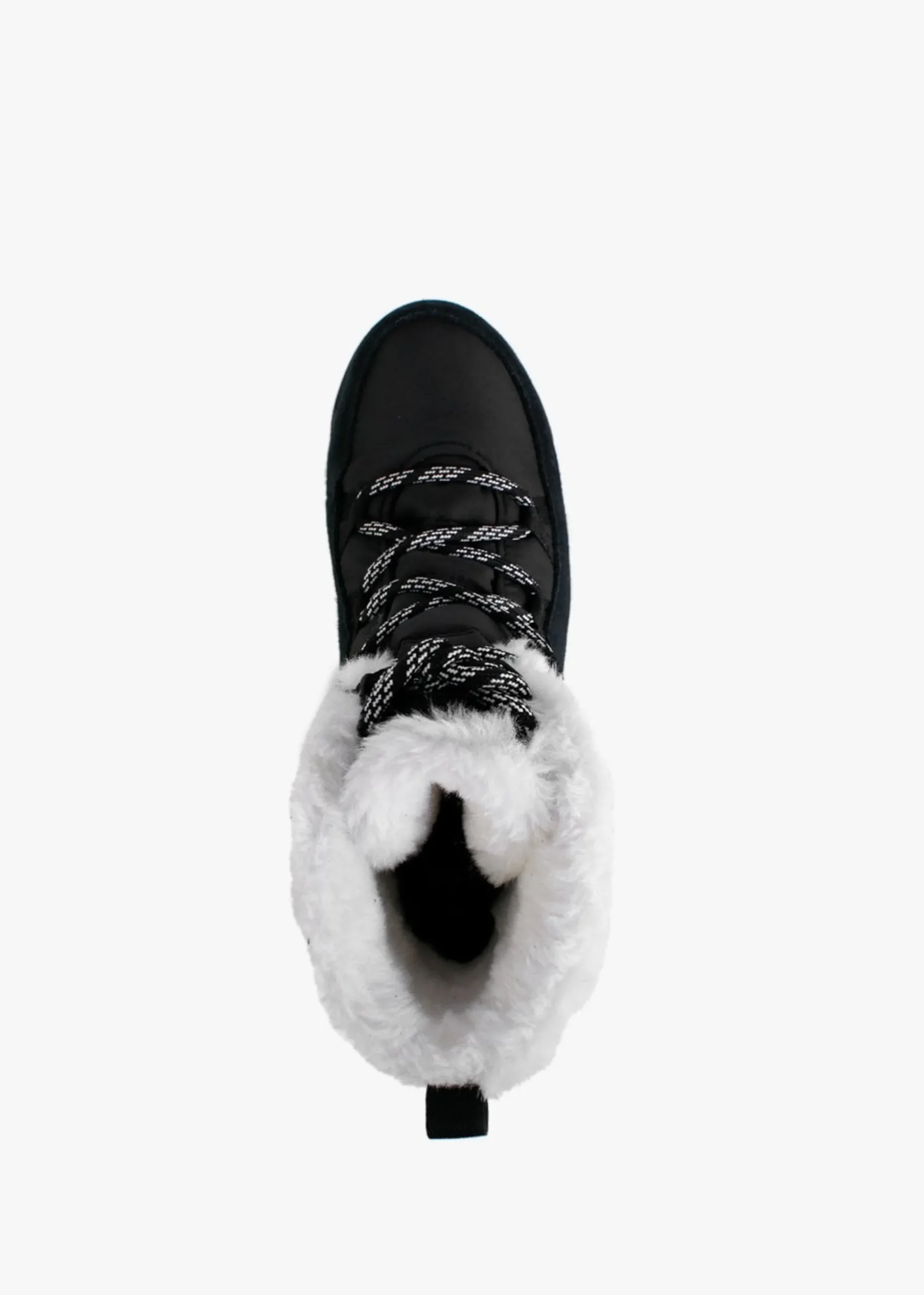 Whitney II Fluffy Black Suede Shearling Boots