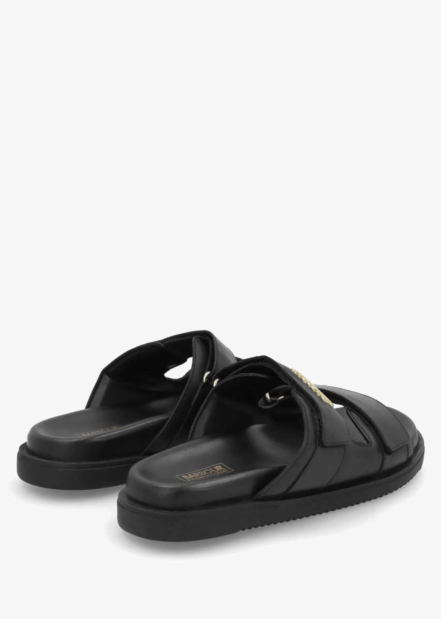Whitson Black Leather Sandals