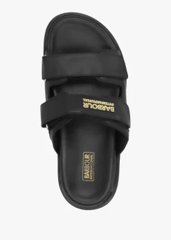 Whitson Black Leather Sandals