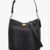 Willow Soft Black Leather Bucket Bag