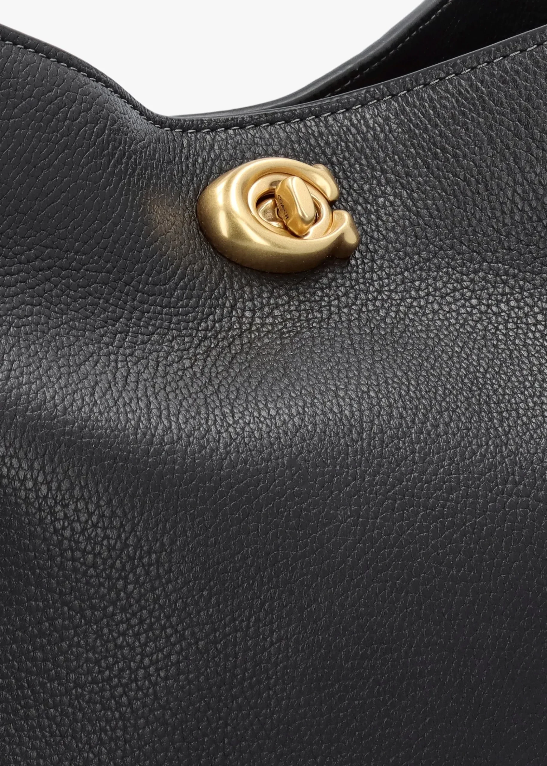 Willow Soft Black Leather Bucket Bag