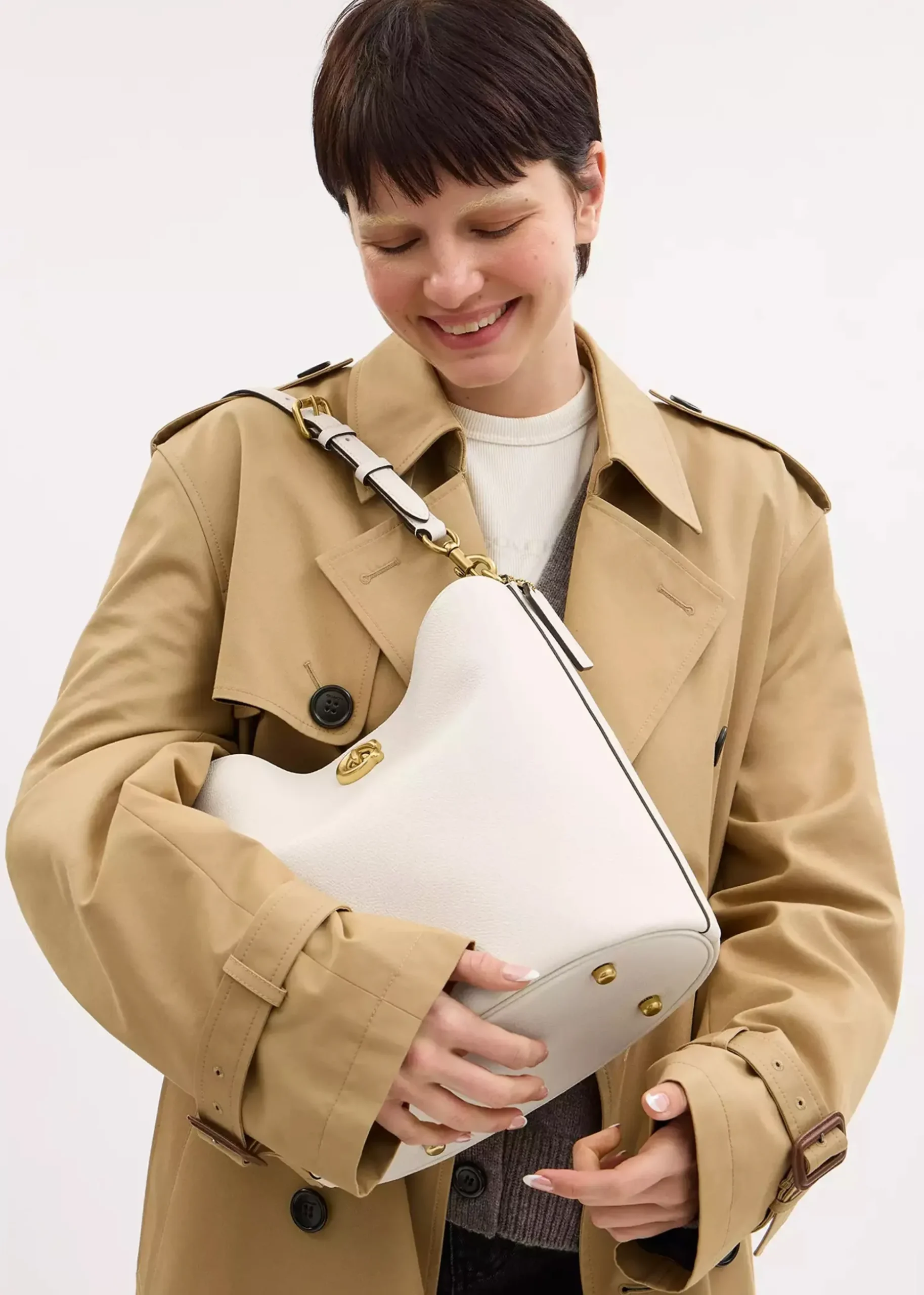 Willow Soft Chalk Bucket Bag